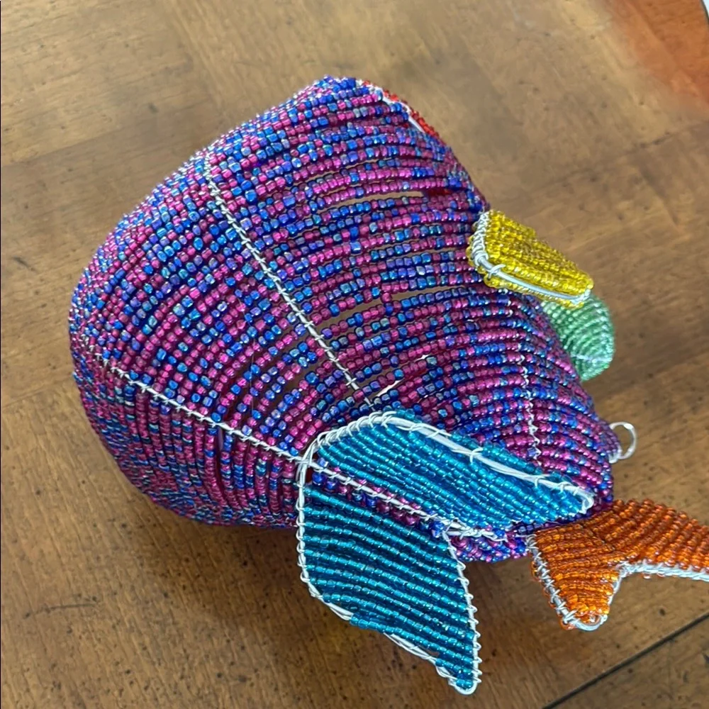 Colorful Beaded Fish Ornament